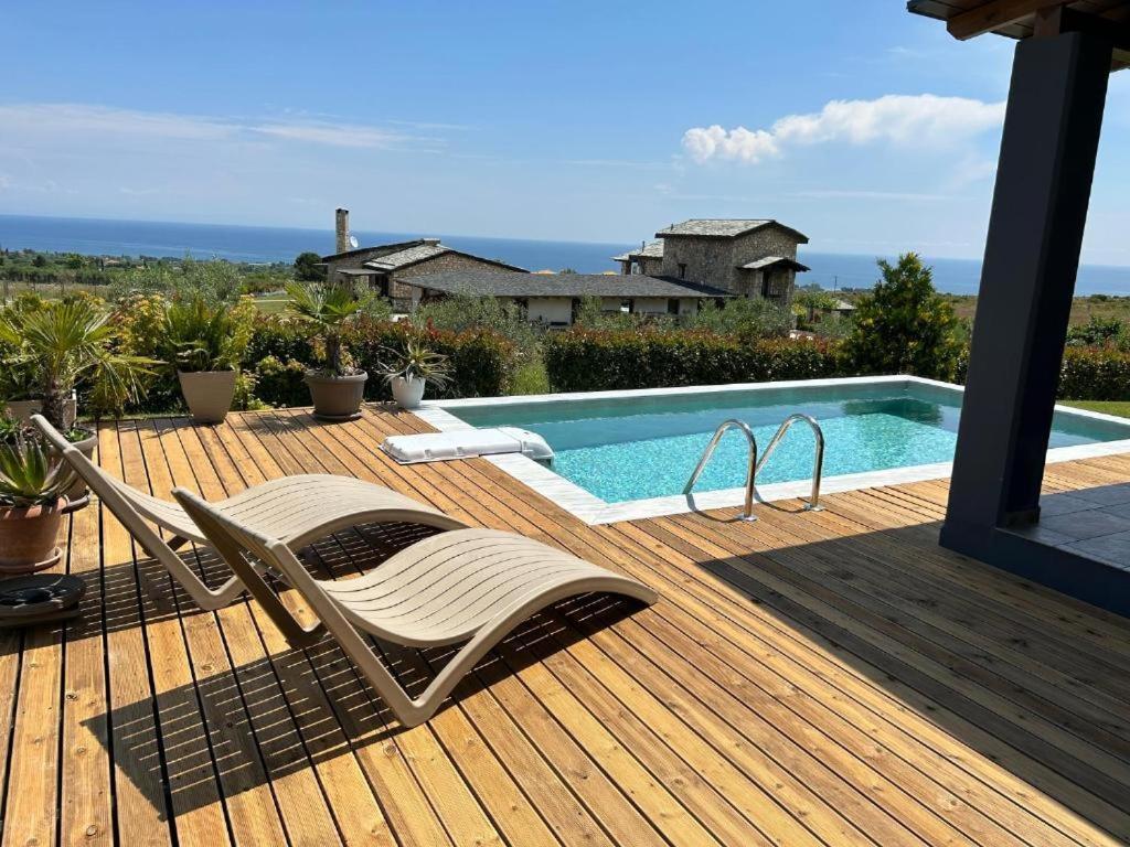 ליטוחורון Zeusplace Pool Villa Olympus Riviera מראה חיצוני תמונה
